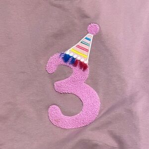 Purple 3rd Birthday Party Sweatshirt